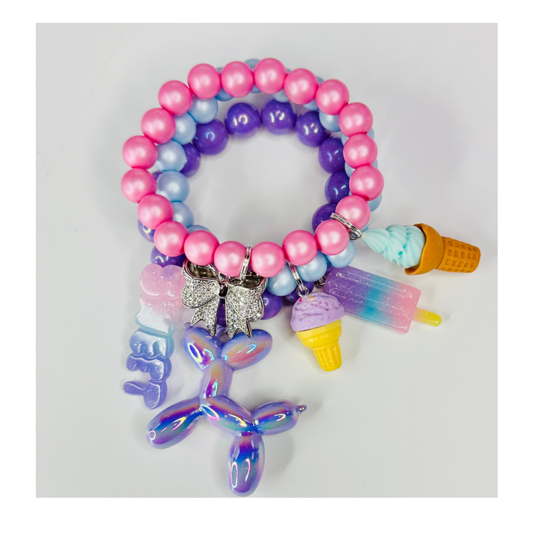 Kids charm bracelet, kids jewelry, kids clothing near me, unique kids clothing, novelty items, kids gift 