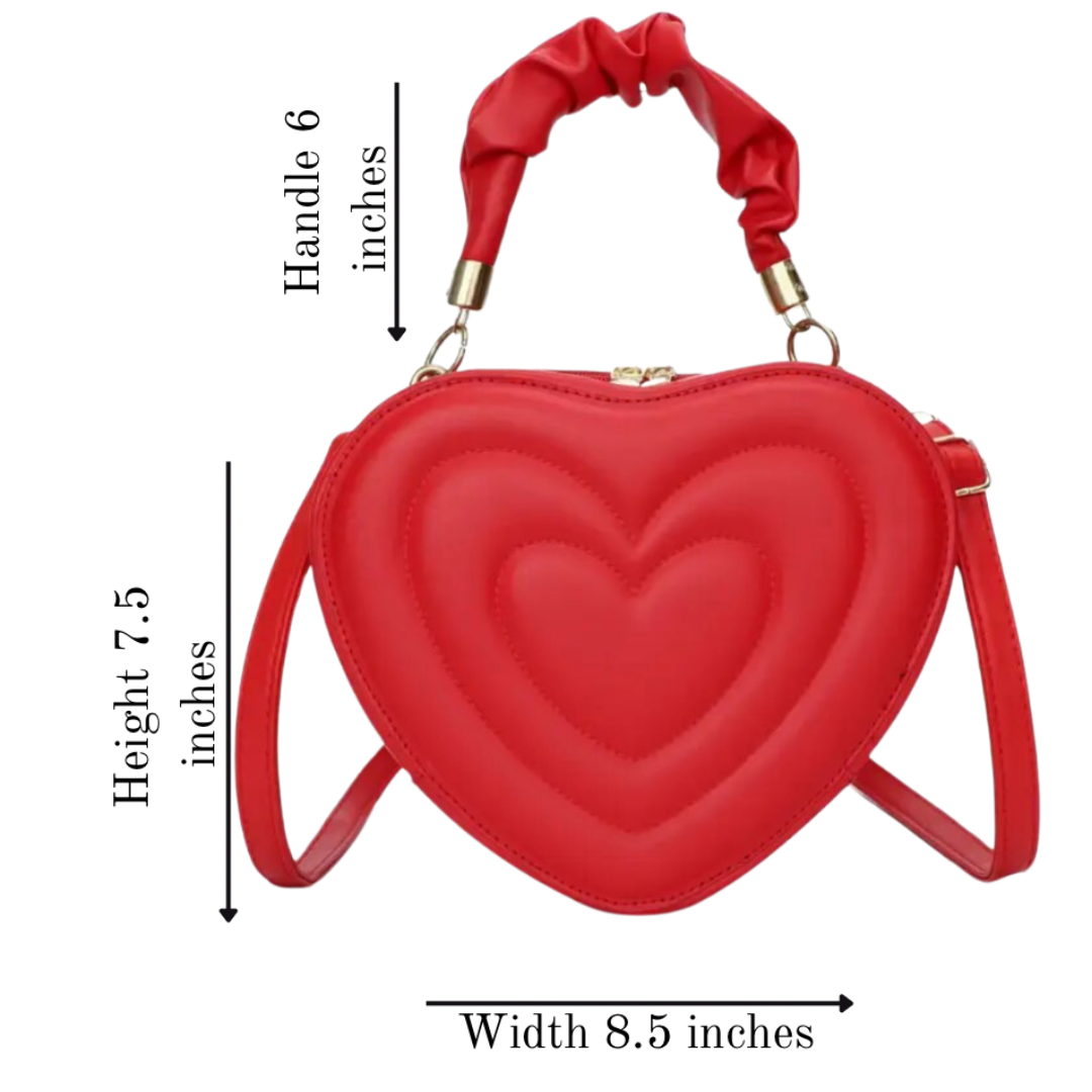 Classic Red Heart Bag