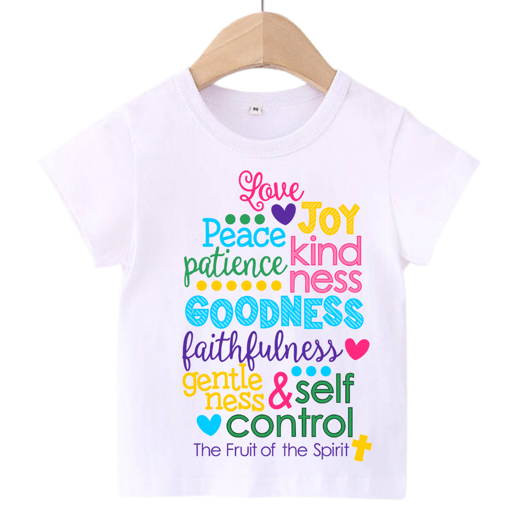 FRUITS OF THE SPIRIT TODDLER SHIRT – For His Glory Apparel