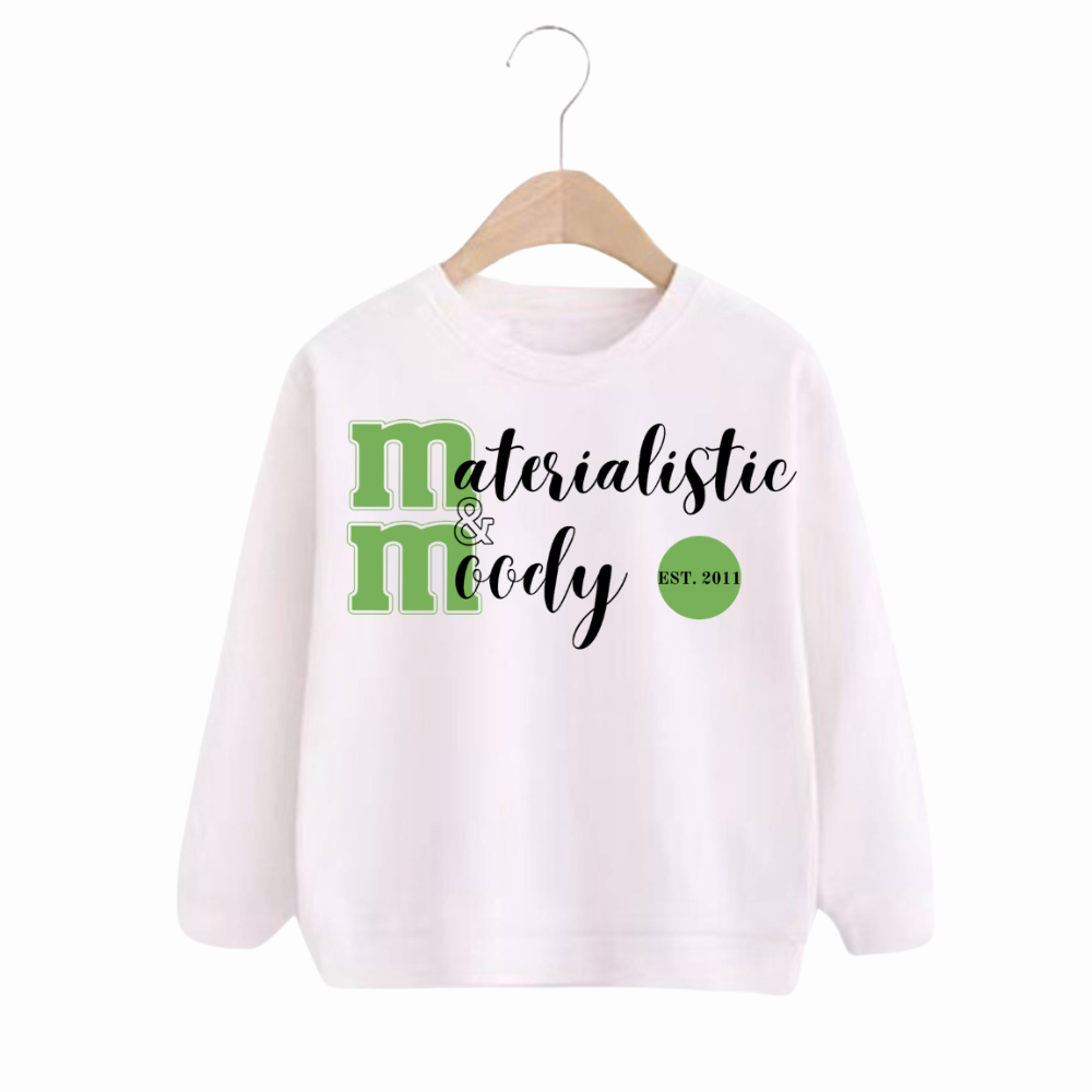 Kids' Moody & Materialistic Graphic Sweatshirt