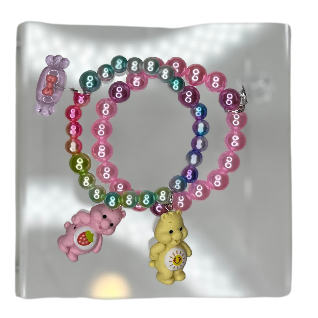 Kids' SassyBear Beaded Charm Bracelet